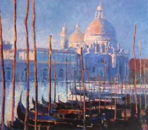 Late 20th Century "Venice II" Impressionist Style Serigraph Signed and Numbered by John Hammond
