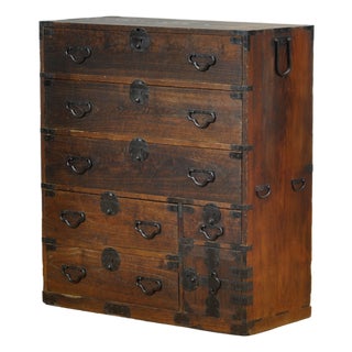 Japanese Tansu Chest of Drawers, 1870 For Sale