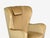Wood Finnish Modern, Wingback Chairs, Beige Velvet, Wood, Finland, 1950s For Sale - Image 7 of 12