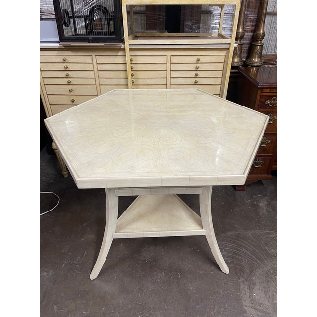 Dennis & Leen Lambert Hexagonal Side Tables—A Pair For Sale - Image 10 of 12