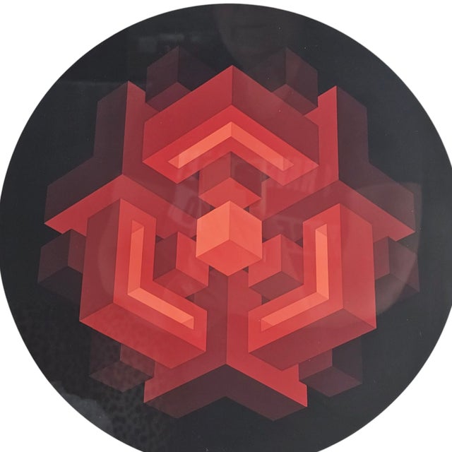 Brian Halsey “Centrion” Signed Limited Edition Geometric Serigraph, 5/40 For Sale In San Francisco - Image 6 of 11
