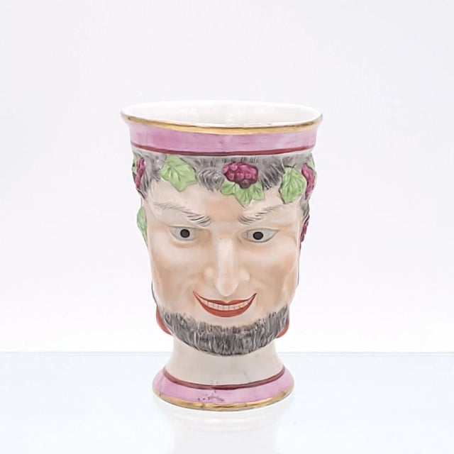 Bacchus English Porcelain Cup With Various Glazes Circa 1840. For Sale - Image 12 of 12