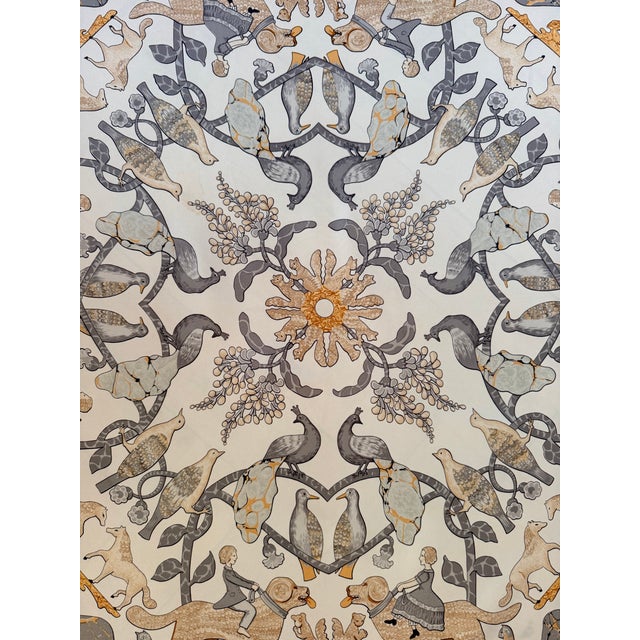 Hermès Early America 1984 Silk Scarf Designed by Françoise De La Perriere For Sale - Image 10 of 12