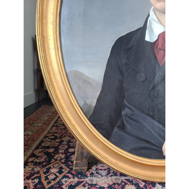 Antique 19th Century Oil Painting Portrait of a Man For Sale - Image 12 of 17