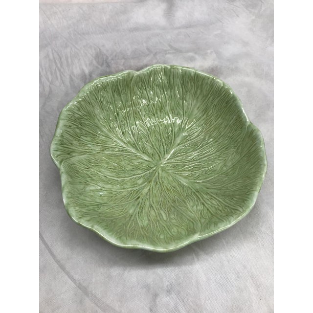 Ceramic Late 20th Century Cabbage Leaf Serving Bowl For Sale - Image 7 of 7