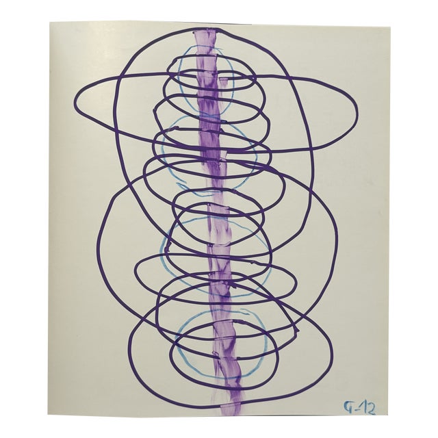 Luis Gordillo, Abstract Composition, 2012, Mixed Media on Paper For Sale