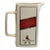 1960s Mid-Century Modern English Johnny Walker Red Label Whiskey Water Pitcher For Sale