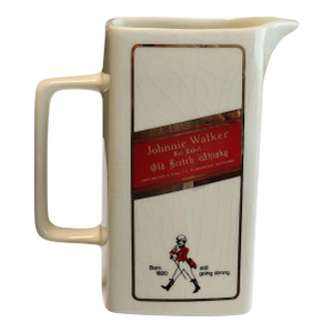 1960s Mid-Century Modern English Johnny Walker Red Label Whiskey Water Pitcher
