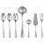 Contemporary Mepra Dolce Vita 7-Piece Full Serving Set, Pewter For Sale - Image 3 of 3