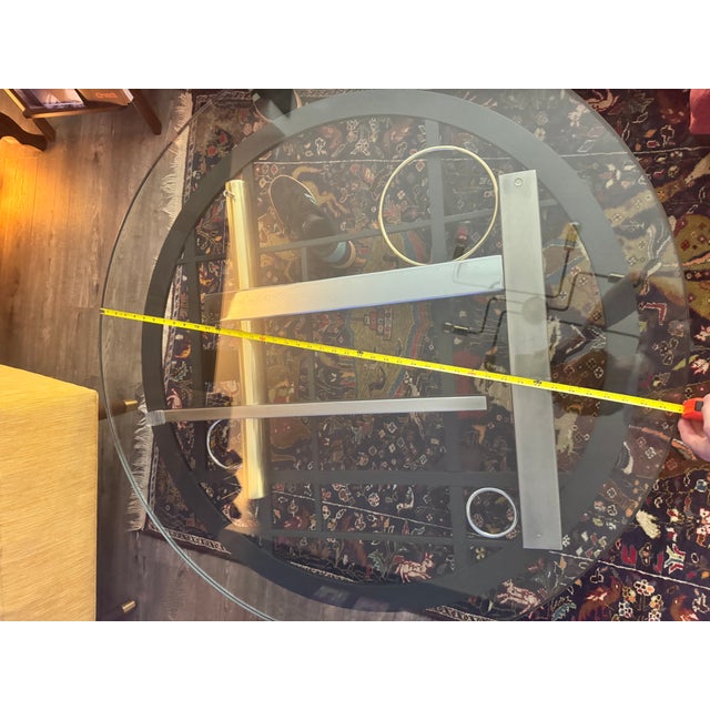 Metal Post Modern Coffee Table by Kaizo Oto for Design Institute of America C 1980s For Sale - Image 7 of 10