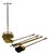 2000 - 2009 High Quality Brass Fireplace Tool Set For Sale - Image 5 of 12