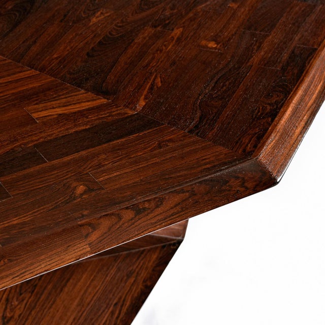 Cocobolo Rosewood Dining Table by Don S. Shoemaker for Señal s.a. Of Mexico For Sale - Image 11 of 16