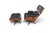 Late 20th Century 1970s Walnut + Leather Lounge Chair and Ottoman For Sale - Image 5 of 11