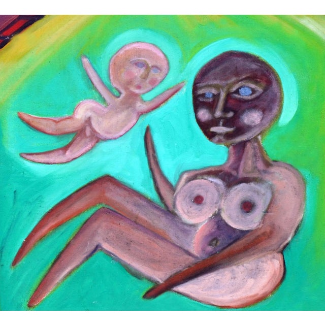 The House - Mother & Child Figurative Abstract by Kristin Cohen For Sale - Image 4 of 5