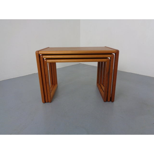 Danish Teak Nesting Tables, 1960s, Set of 3 For Sale - Image 4 of 16