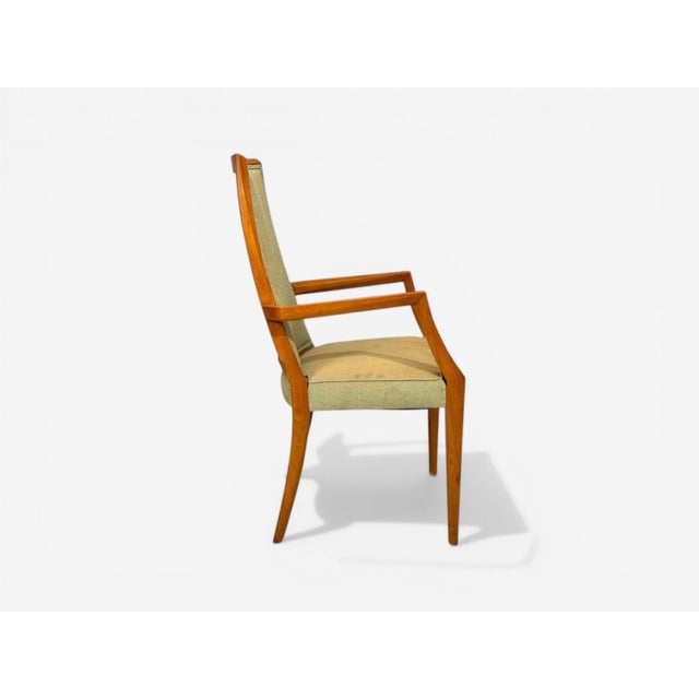 Grosfeld House, Six Dining Chairs, Walnut, Fabric, Usa, 1970s For Sale - Image 9 of 15