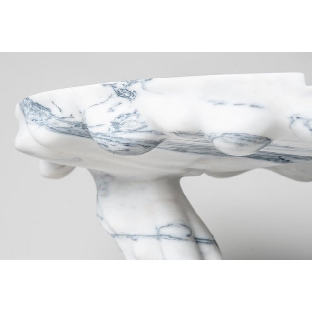 Marsili Handmade Coffee Table in White Marble by Manta For Sale - Image 4 of 18