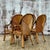 Vintage Coastal Arched Pencil Reed Dining Chairs - Set of 4 For Sale - Image 9 of 10