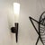Opaline Glass and Metal Wall Lights, 1960s, Set of 2 For Sale - Image 6 of 10
