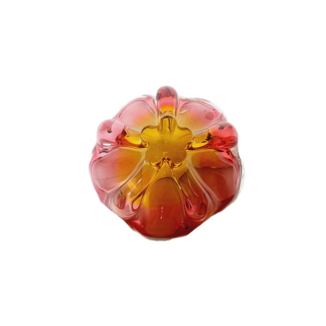 Glass Decorative Bowl by J. Hospodka for Chribska Glassworks, Czechoslovakia, 1960s For Sale - Image 7 of 11