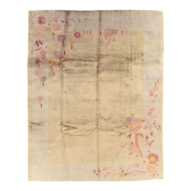 Galerie Shabab Collection Mid-20th Century Chinese Art Deco Room Size Carpet For Sale