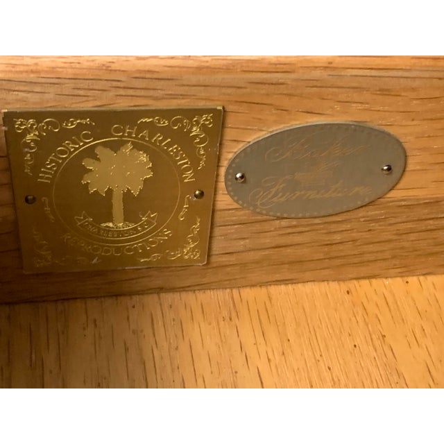 Baker Historic Charleston Chippendale Console Table Desk For Sale - Image 9 of 12