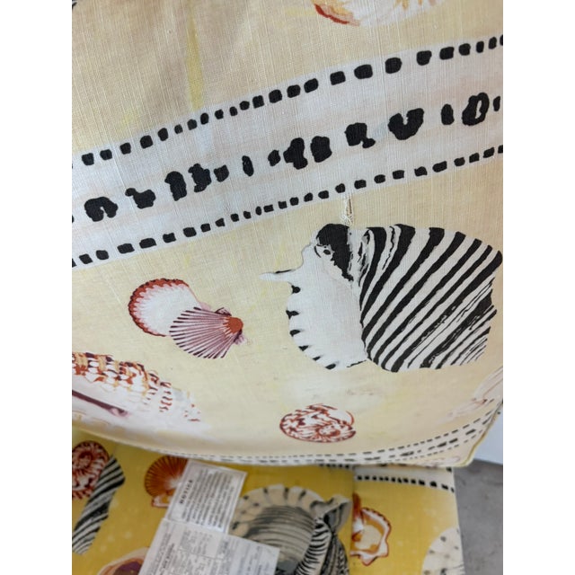 Vintage Beverly Interiors Coastal Shell Print Accent Chair For Sale - Image 17 of 17