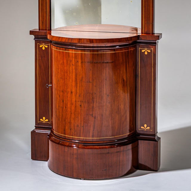 Wood Biedermeier Mahogany Pier Mirror with Console, Northern Germany, 1830 For Sale - Image 7 of 11