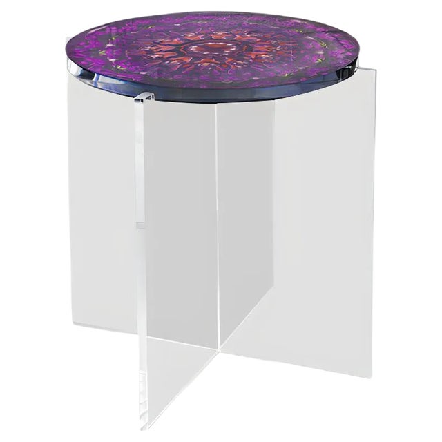 Mandala Big Side Table by Javier Gomez For Sale