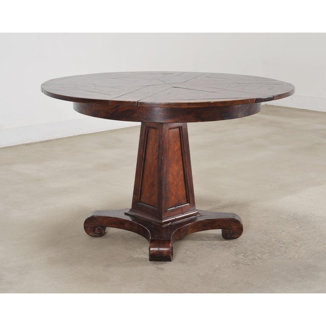 Traditional Theodore Alexander Castle Bromwich Mahogany Jupe Dining Table For Sale - Image 3 of 18