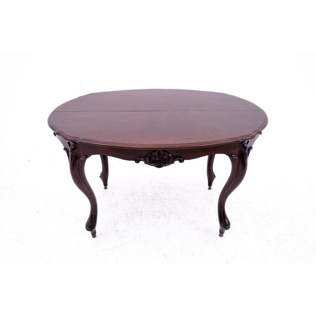 Antique Walnut Dining Table, Western Europe,1880s For Sale - Image 10 of 11
