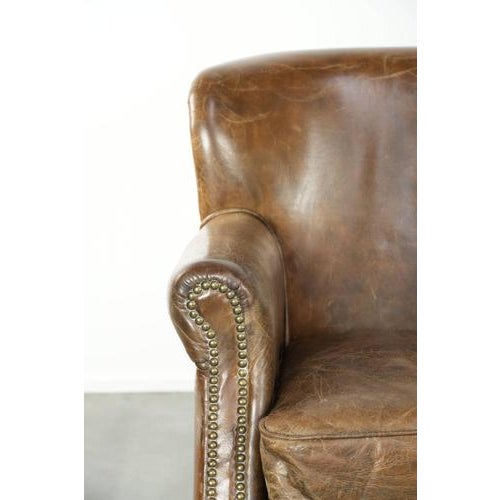 Chair in Cowhide Leather For Sale - Image 9 of 13