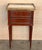 French 20th Century Pair of Louis XVI Style Marble-Top, Bronze and Walnut Nightstands For Sale - Image 3 of 12