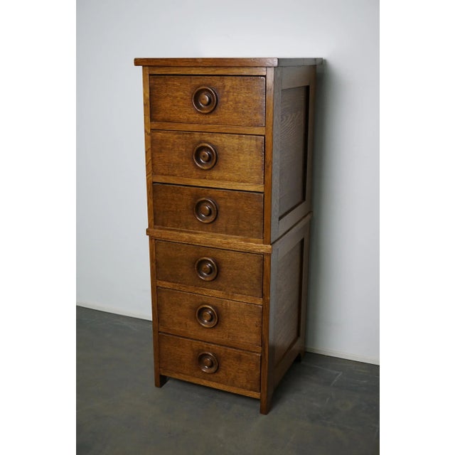 English Oak Apothecary Cabinet, 1930s For Sale - Image 12 of 13