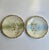Early 1900's Pair of Gilt Edge Creamy Limoges Floral Porcelain Plates. Dessert. Salad. Display. Decor. Featuring circular...