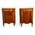 Pair Antique 18thC French Louis XV Inlaid Marquetry Ormolu Tambour Cabinets 1780 For Sale - Image 12 of 18