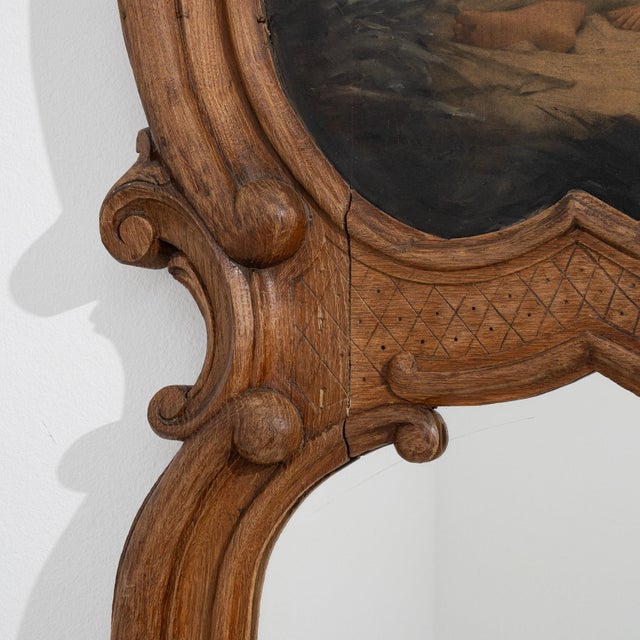 19th Century France Louis XV Gold Wood Full-length & Floor Mirrors For Sale - Image 9 of 10