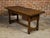 French 1800s Walnut Desk with Three Drawers, Carved Floral Motifs and Patina For Sale - Image 12 of 12