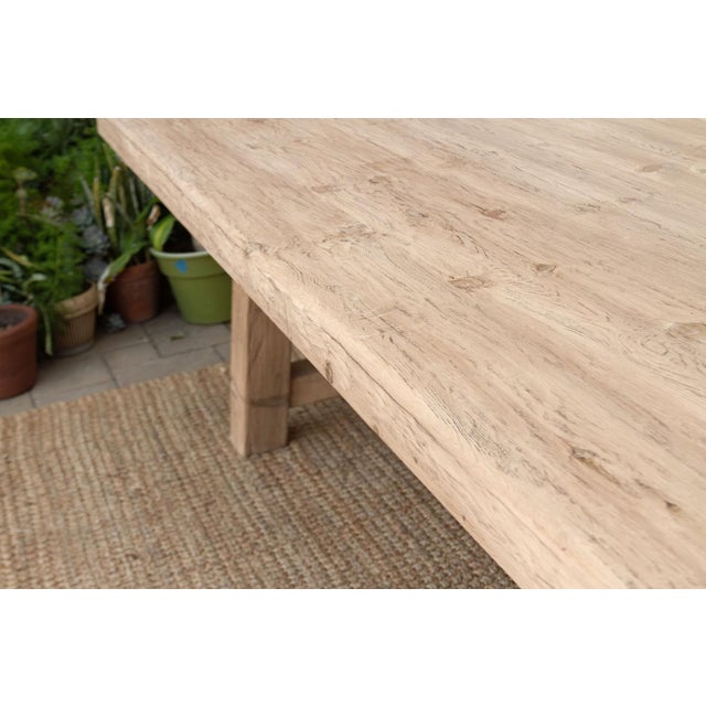 Farmhouse The Dordogne, 120"Long Tavern Style Trestle Table For Sale - Image 3 of 14