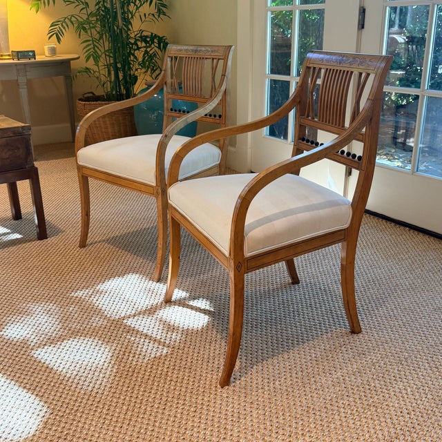 Pair of Antique Empire Chairs For Sale - Image 12 of 13