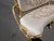 Gold Leaf French Style Victorian Settee/Sofa For Sale - Image 9 of 11