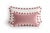 Ivory Couple Bicolor Happy Cushions White and Pink Velvet from Lo Decor, Set of 2 For Sale - Image 8 of 8