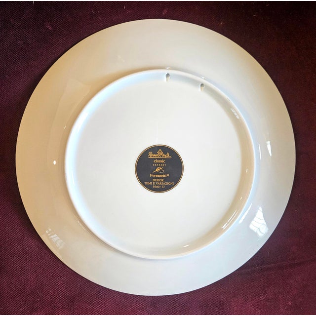 Mid-Century Modern Rosenthal Piero Fornasetti Porcelain Plate, Themes and Variations, Buttons, Motiv 13 For Sale - Image 3 of 5