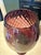 Empoli 1960s Large Empoli Amethyst Glass Diamond Optic Statement Snifter Vase For Sale - Image 4 of 9