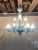 Contemporary Matte Light-Blue Murano Style Glass Chandelier from Simoeng For Sale - Image 3 of 13