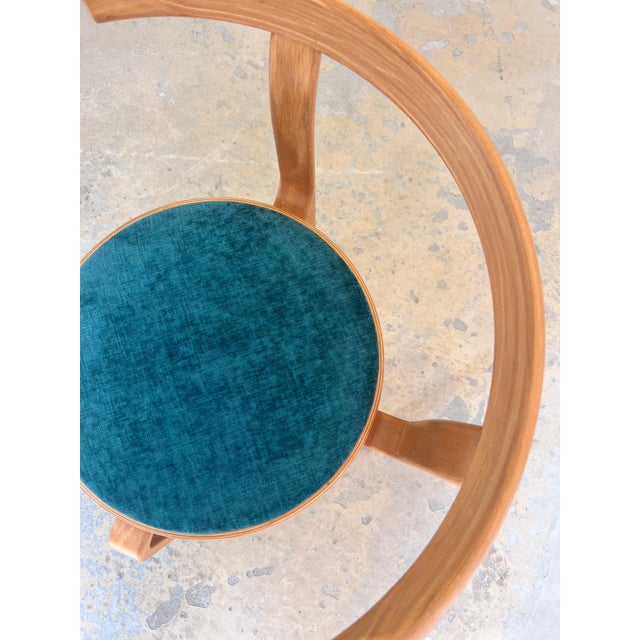 Series 8000 Turquoise Armchair in Beech by Thygesen & Sørensen for Magnus Olesen For Sale - Image 6 of 11