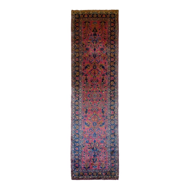 19th Century Zabihi Collection Magnificent Superfine Persian Silk Kashan Rug - 1'6" x 5'3" For Sale
