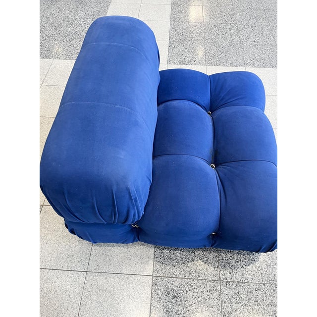 Cobalt Blue Modular Sofa by Mario Bellini for B & B Italia For Sale - Image 12 of 16
