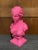Custom Pink Bust Of An Ancient Lady. Shiny Lacquer Finish adds a great mid century vibe to an antique style. Great...