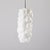 Pendant Lamp in White Glass with Bubble Pattern by Valasske Mezirici, Czechoslovakia, 1960s For Sale - Image 4 of 4